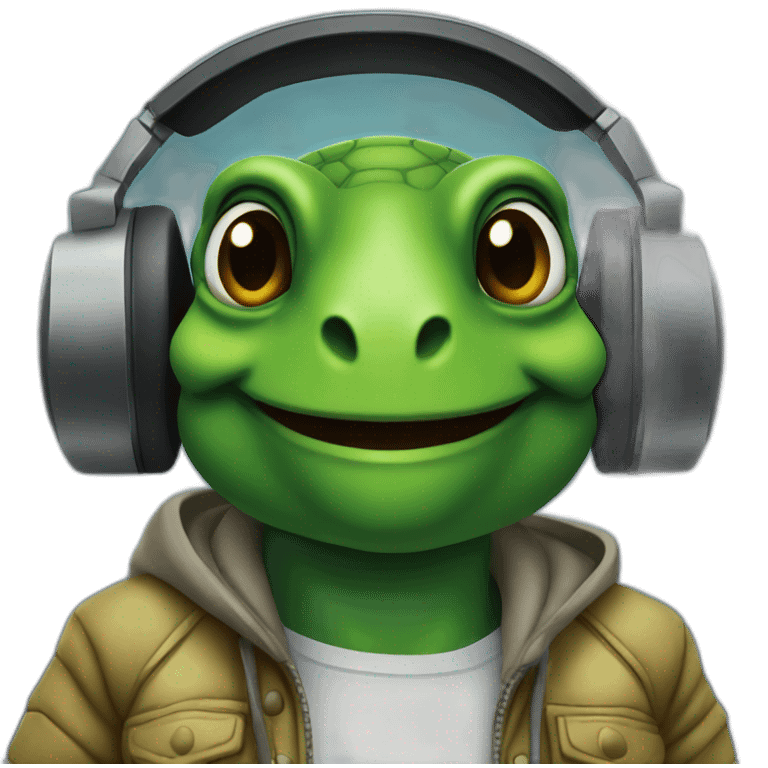 dj turtle emoji