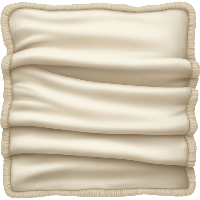 Cream colored blanket folded emoji