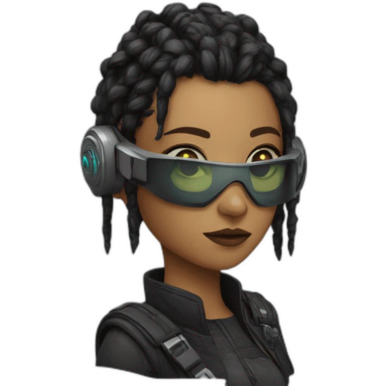 cyberpunk female emoji