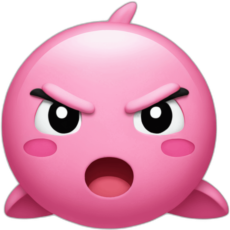 not happy kirby emoji