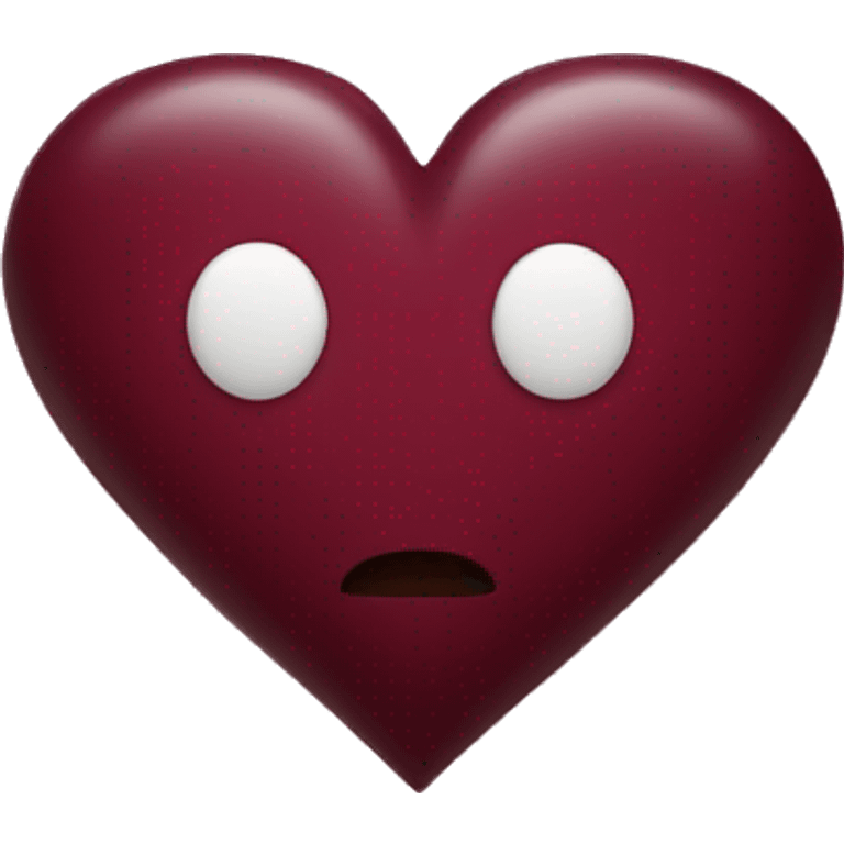 Burgundy heart emoji