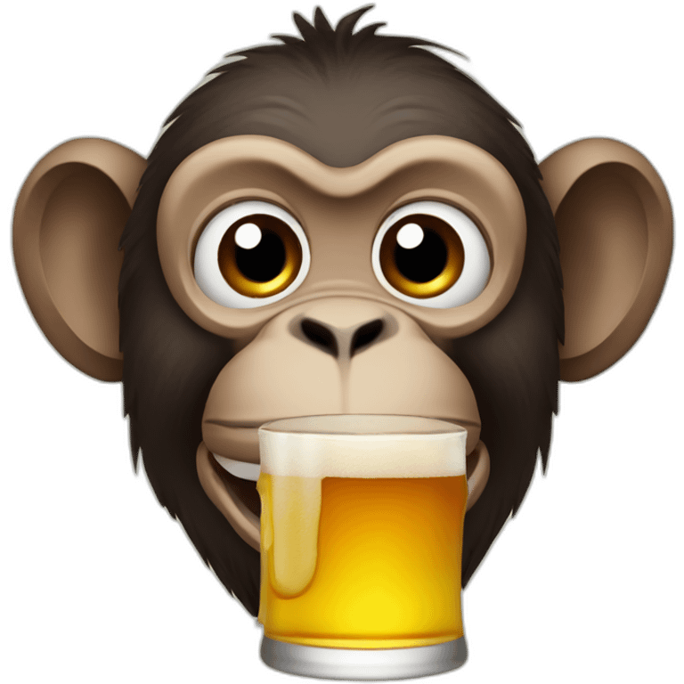 monkey-drinking-beer emoji