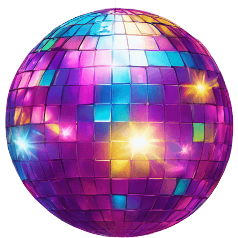 Lisa Frank disco ball ￼￼ emoji