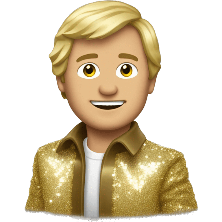 Claude François avec une veste à paillettes  emoji