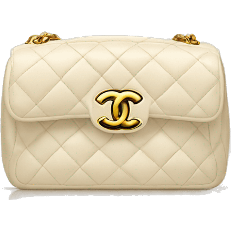 Crème Chanel bag  emoji