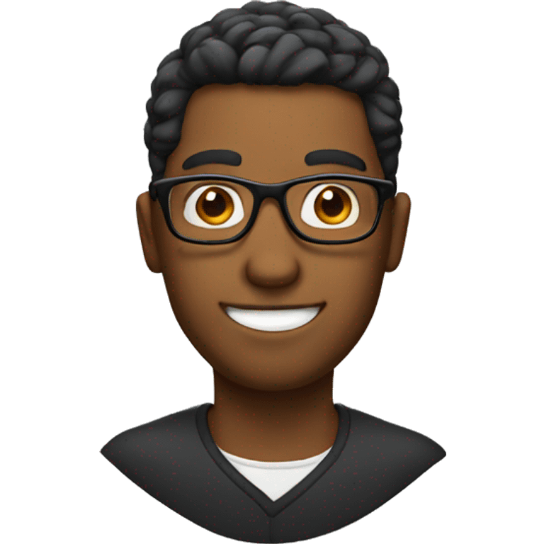 guy with glasses emoji