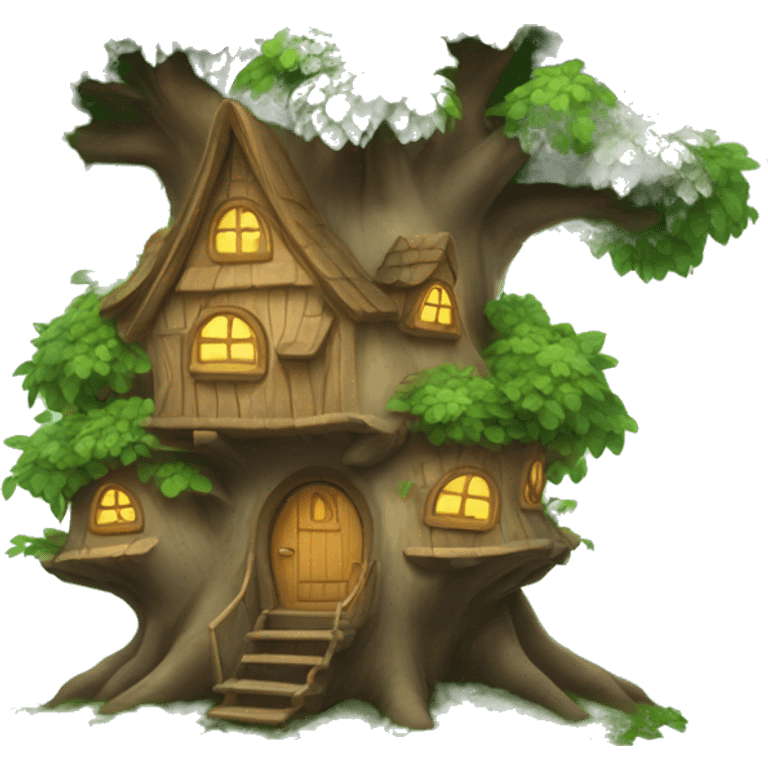 fairy tree house emoji