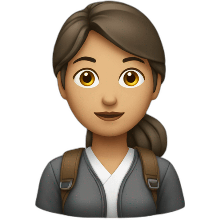 Mujer estudiante emoji