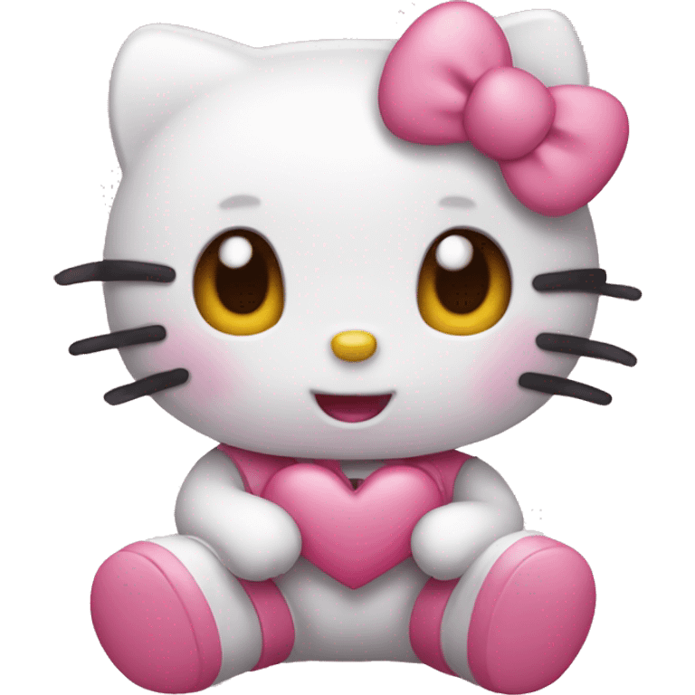 hello kitty love emoji