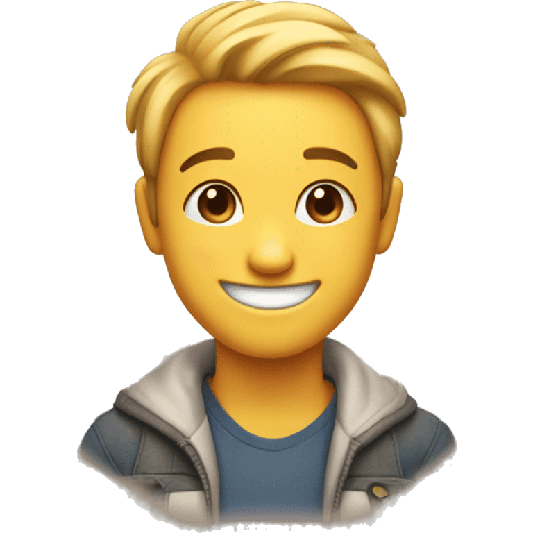 An emoji of a smiling face, expressing warmth and friendliness with a cheerful expression and rosy cheeks emoji