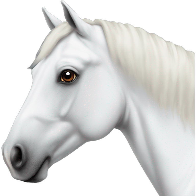 a-white-horse emoji