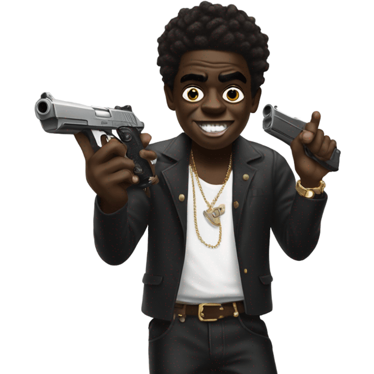 Kodak black with gun emoji