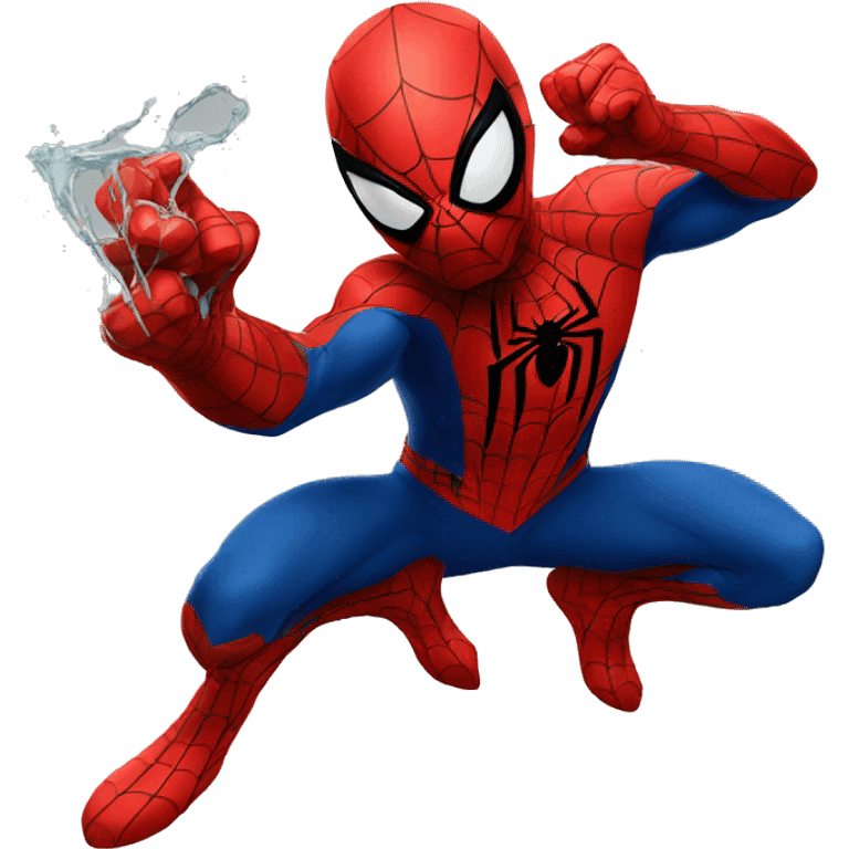 Spider-Man eating emoji