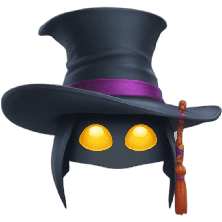 chat kawaï chapeau sorcier emoji