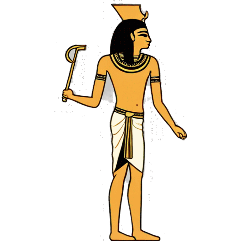 Atum Egyptian hieroglyphic word emoji