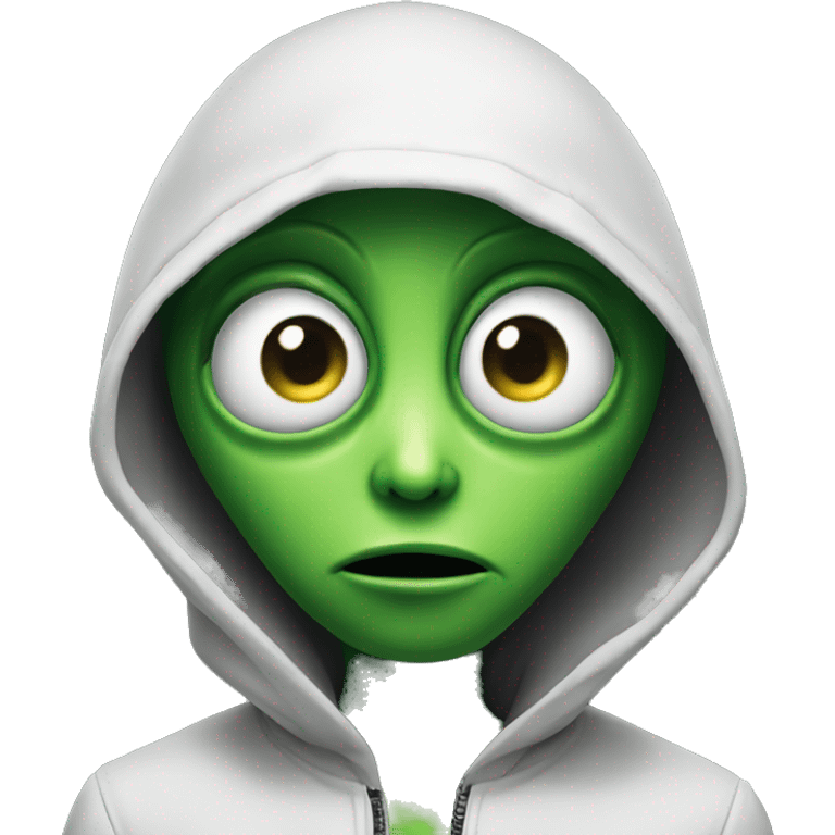 Green Alien Questioning  emoji