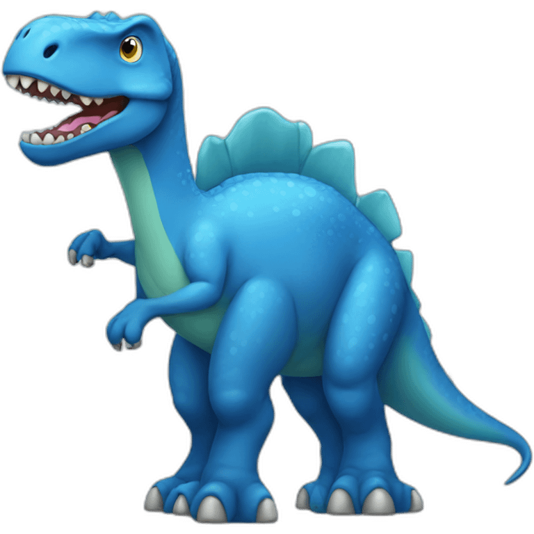 Blue dinosaur emoji