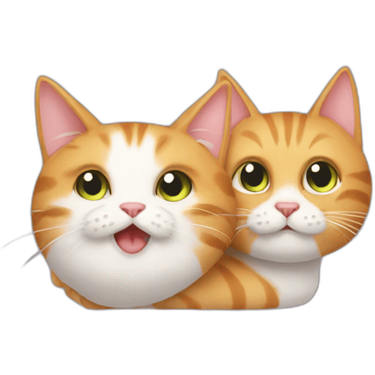 Cat and fush emoji