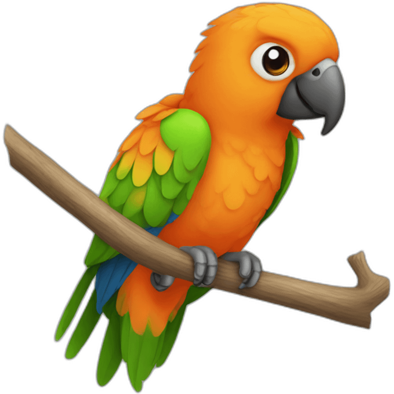 african orange parrot emoji