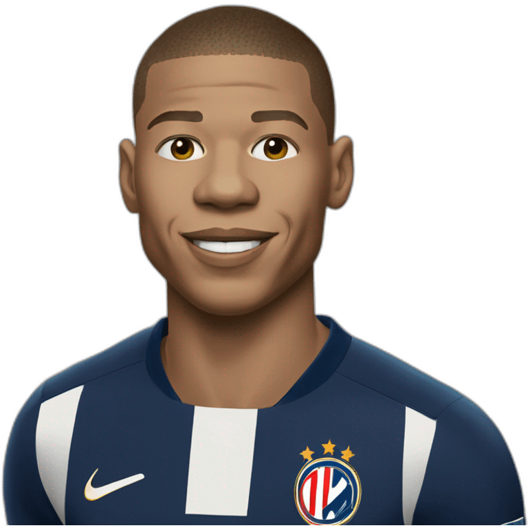 Mbappé with ballon d’or emoji