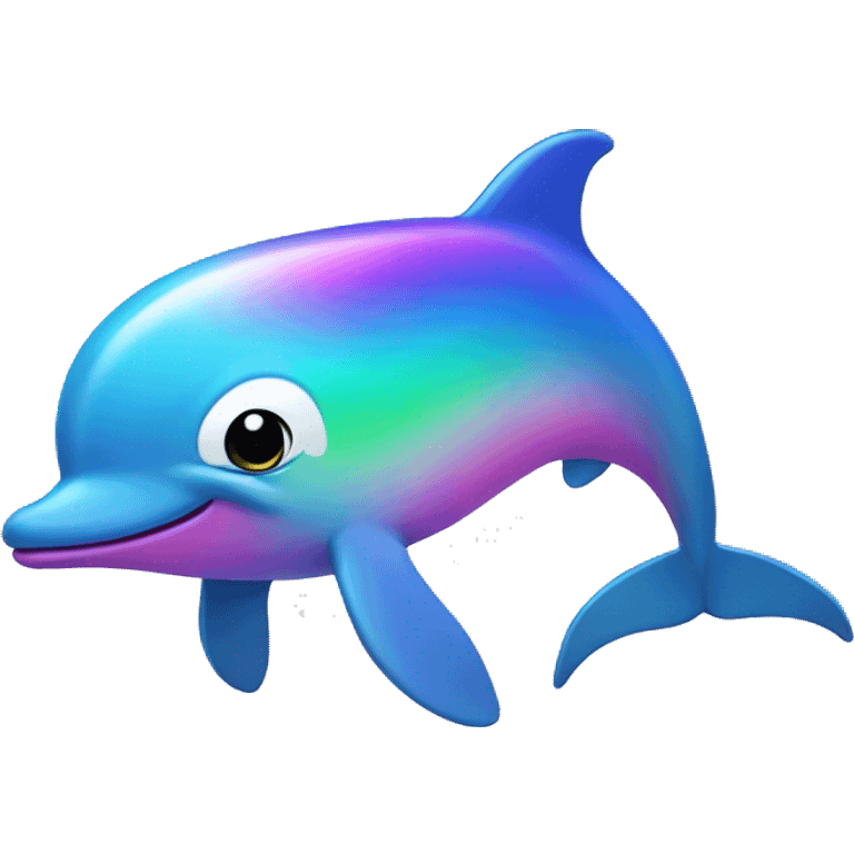 Rainbow dolphin  emoji