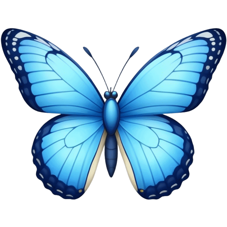 Blue butterfly emoji