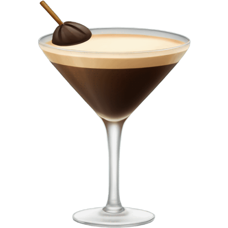 Espresso martini in tall glass emoji