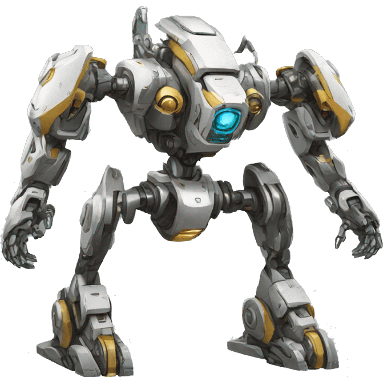 Futuristic mechanical lombax-mecha full body emoji