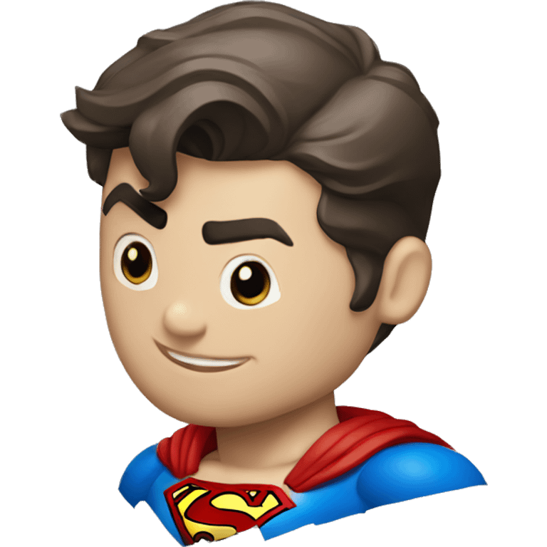 superman con rayos brillantes emoji