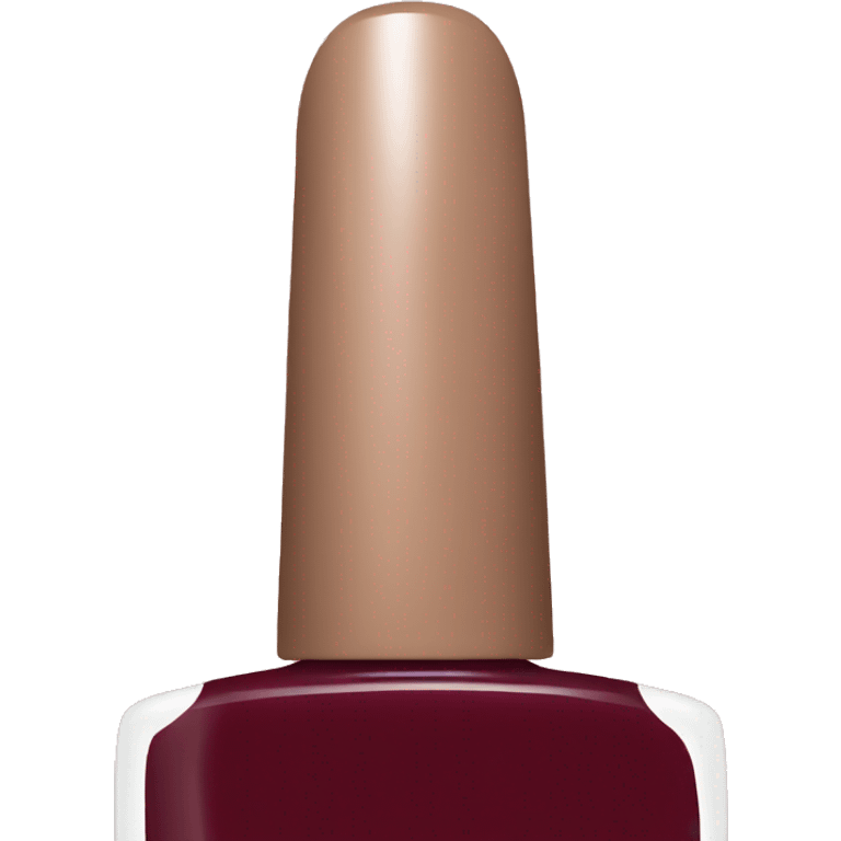 maroon nail polish emoji