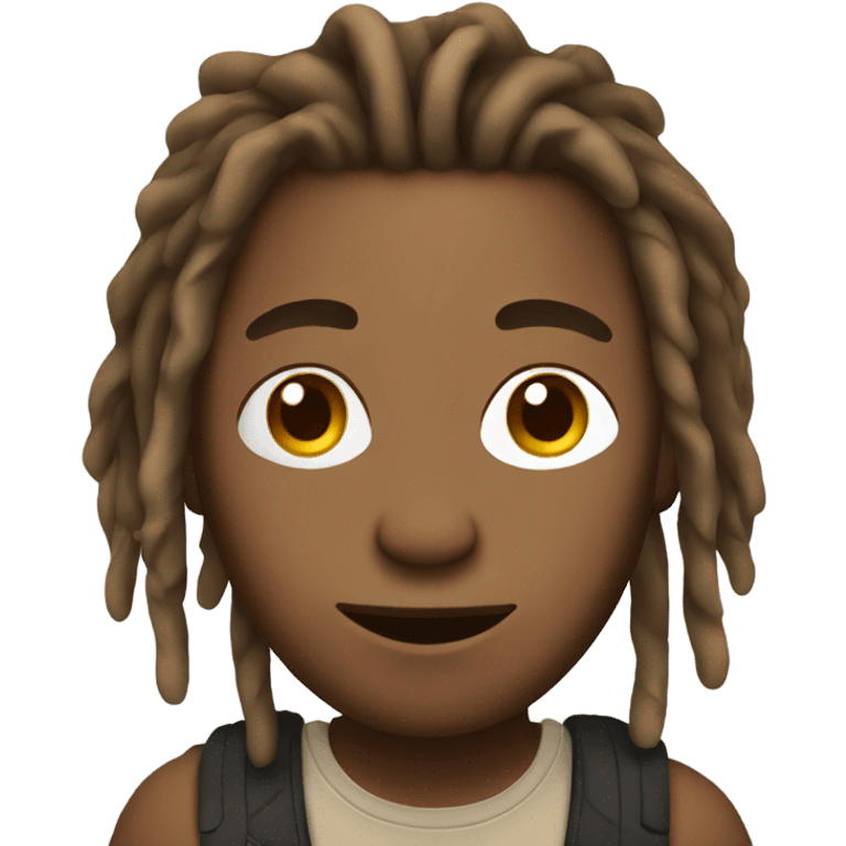 Light brown guy with dreads emoji