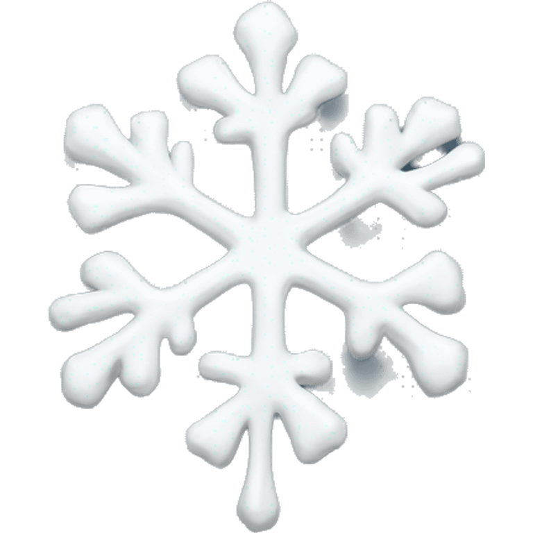 Melting snowflake emoji