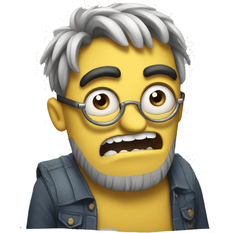 Growling minion emoji