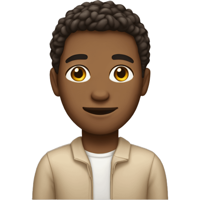 flesh-colored skin male high school student emoji