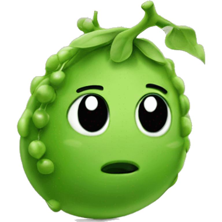 Cute pea emoji