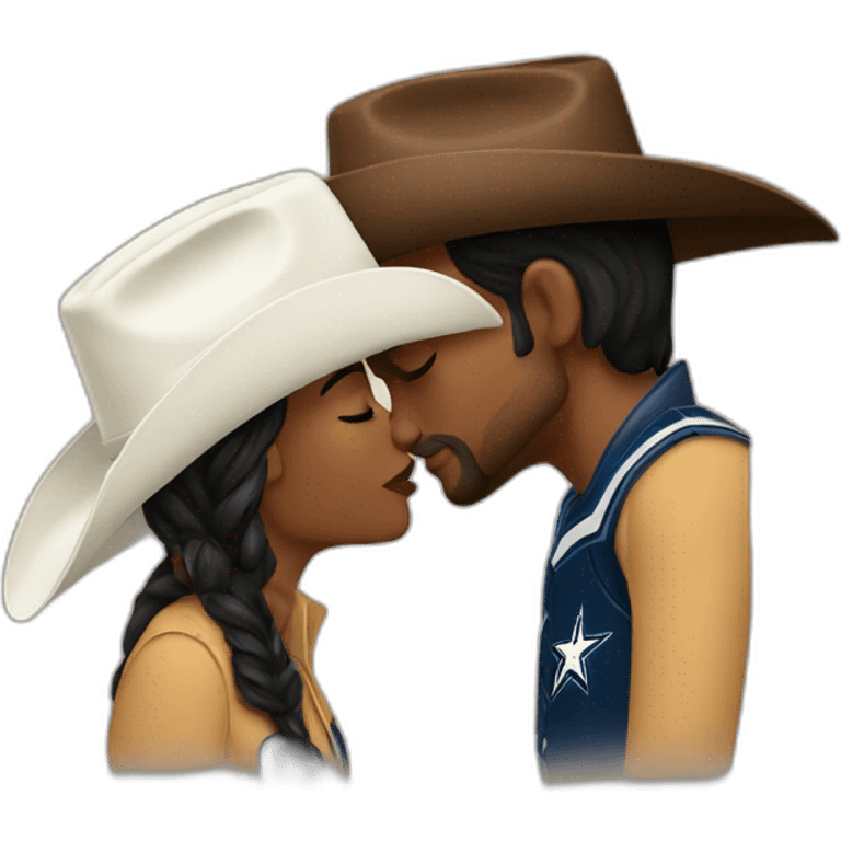 cowboys kissing emoji