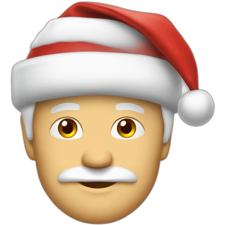 Alon musk as a Santa emoji