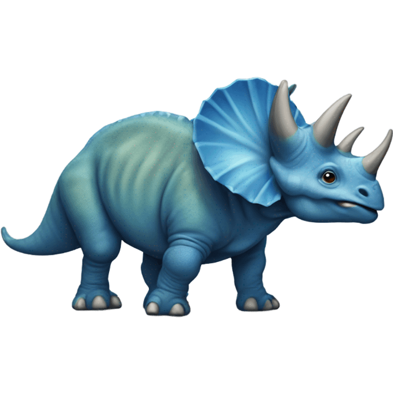 Blue triceratops  emoji