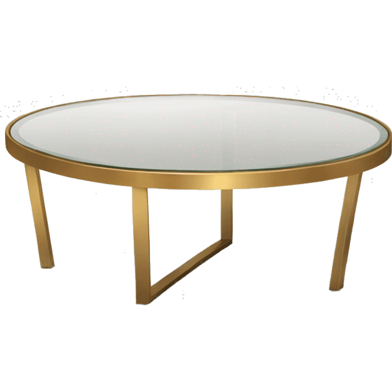 Small-round-Golden-band-glass-coffee-table emoji