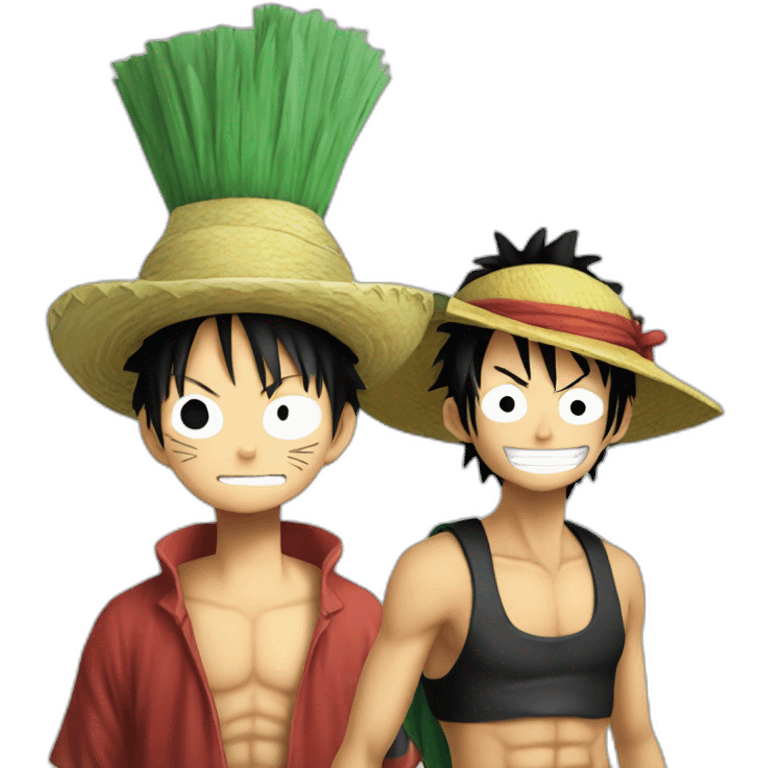 Luffy + zoro emoji