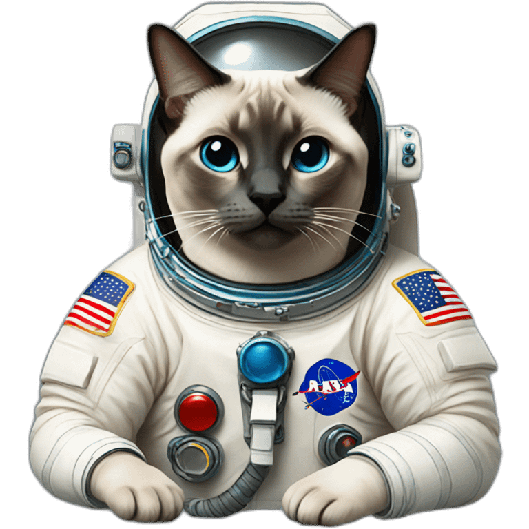 astronaut seal point siamese cat emoji