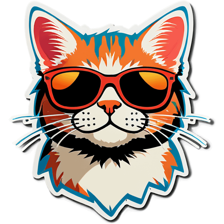 Cat with sunglasses emoji