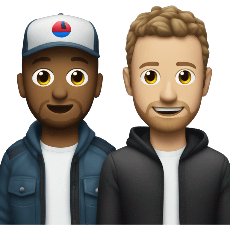 Justin timberlake and coldplays Chris Martin performing together  emoji