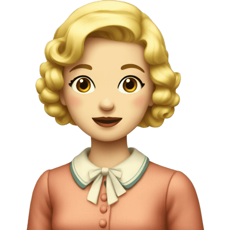 a vintage girl emoji