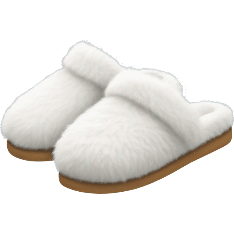 White fluffy slippers emoji