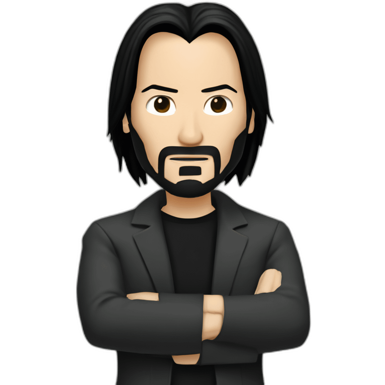 keanu reeves as neo matrix emoji