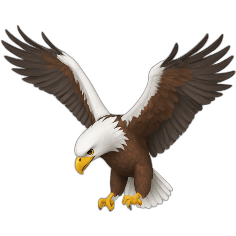 Aigle à 3 tetes emoji