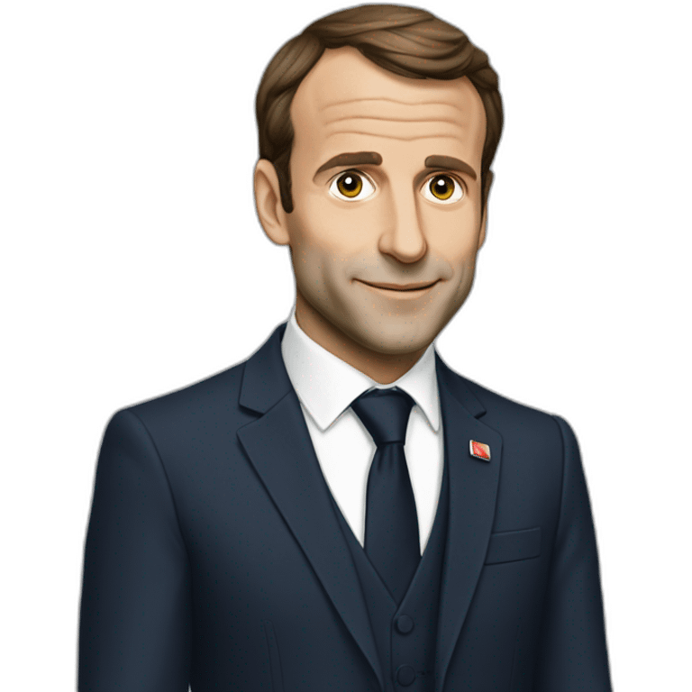 Macron avec stephane plaza emoji