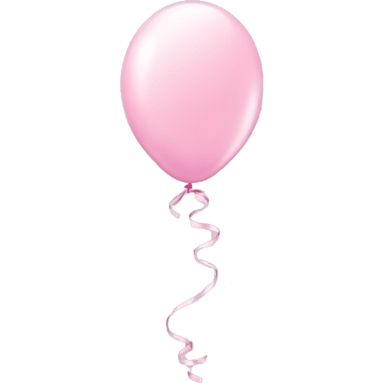 Pretty light pink birthday balloons emoji