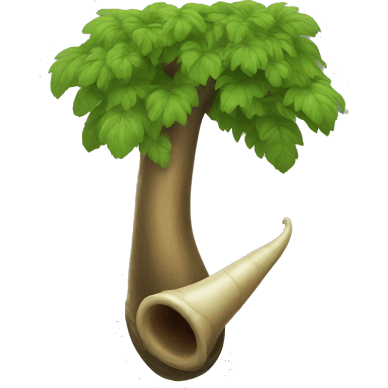 tree horn emoji